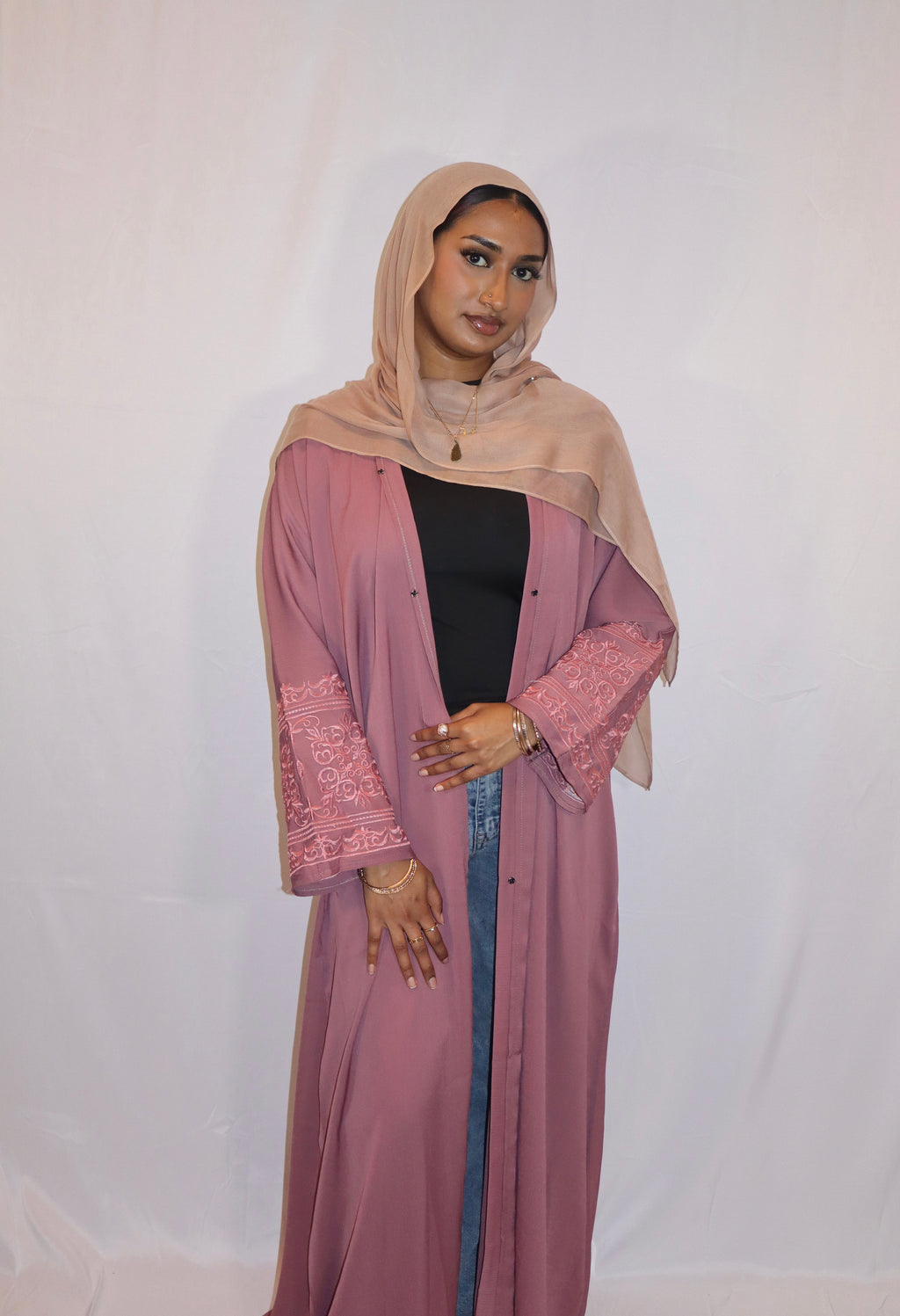 Rose Dusk Abaya