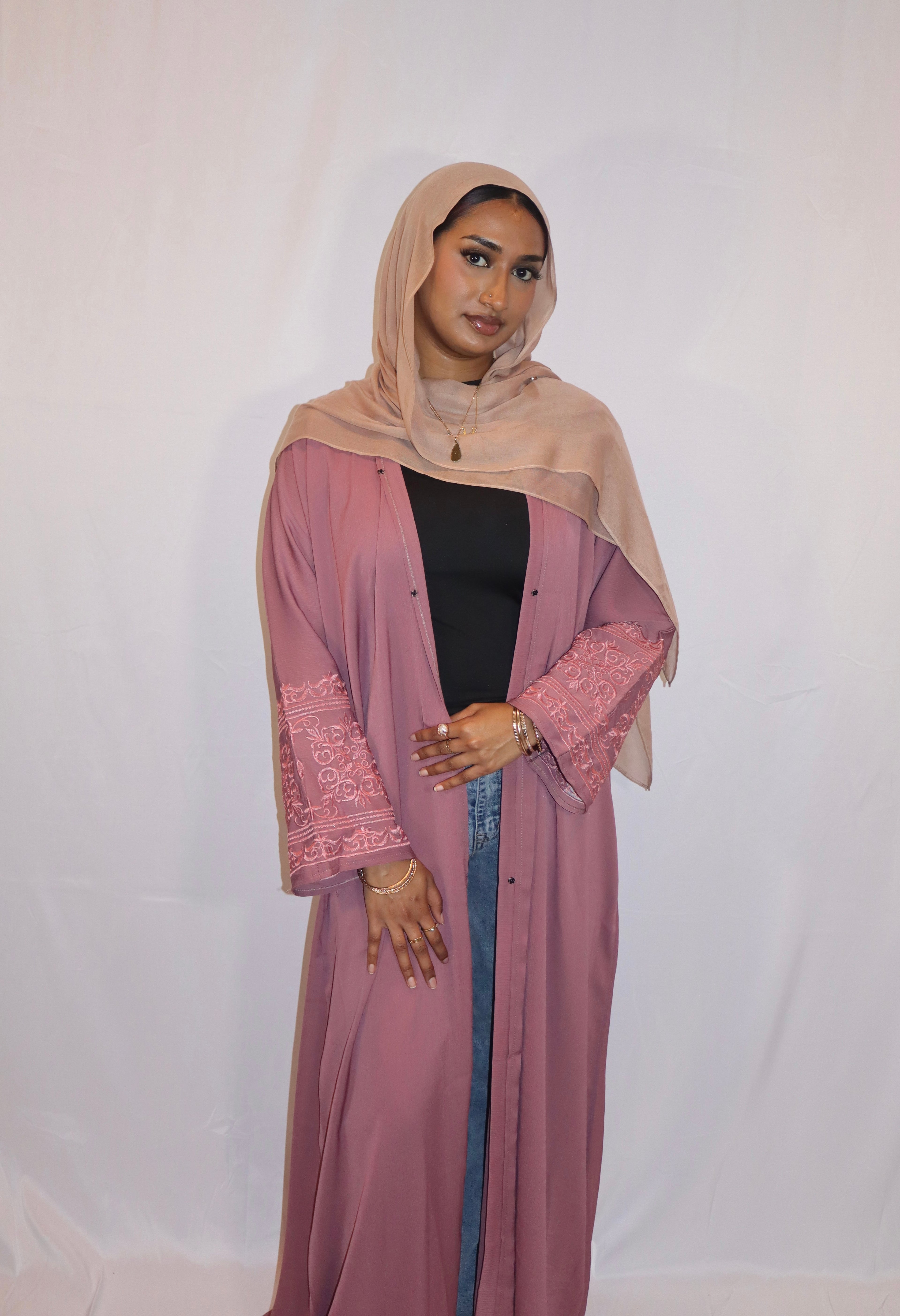 Rose Dusk Abaya