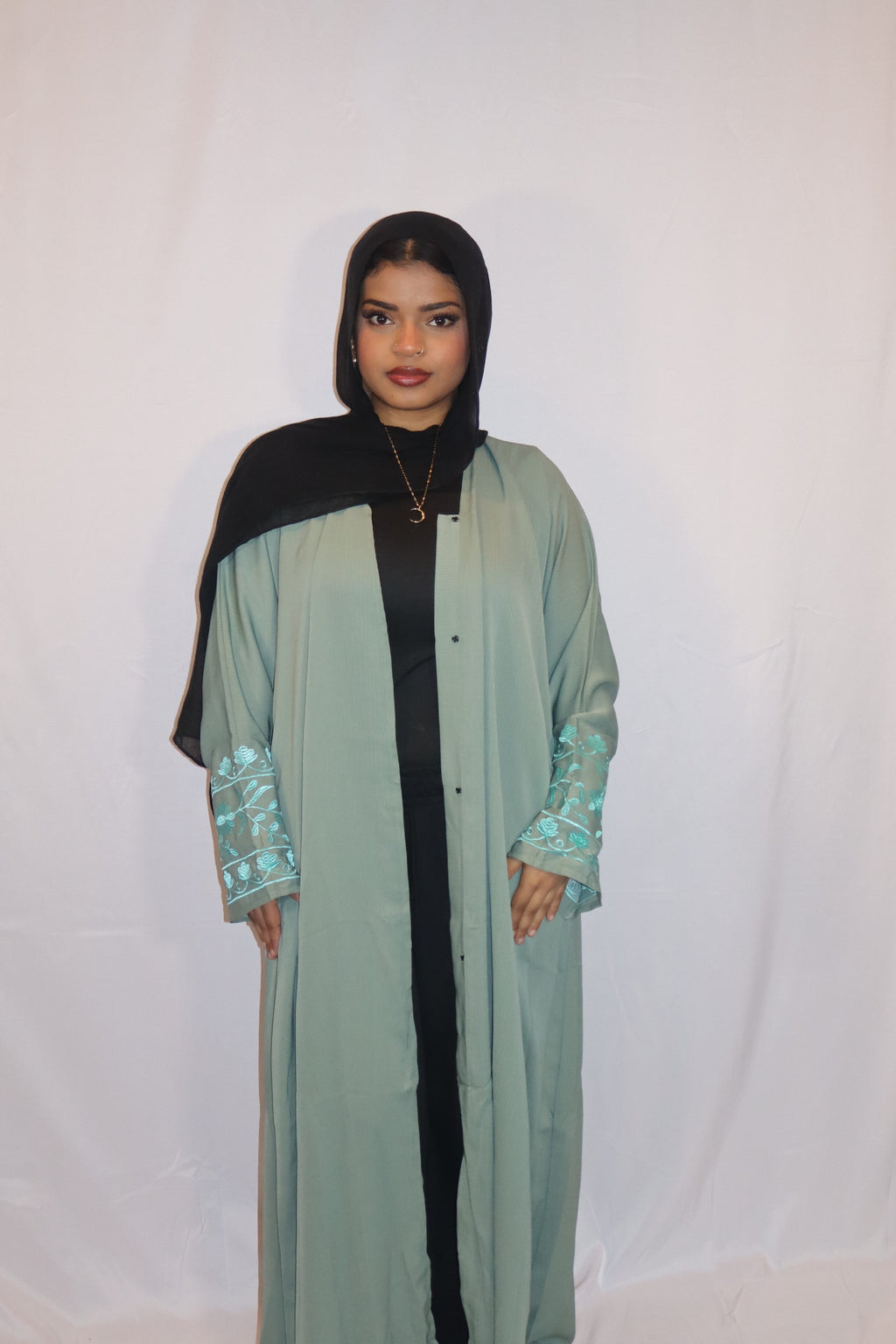 Mint Noor Abaya