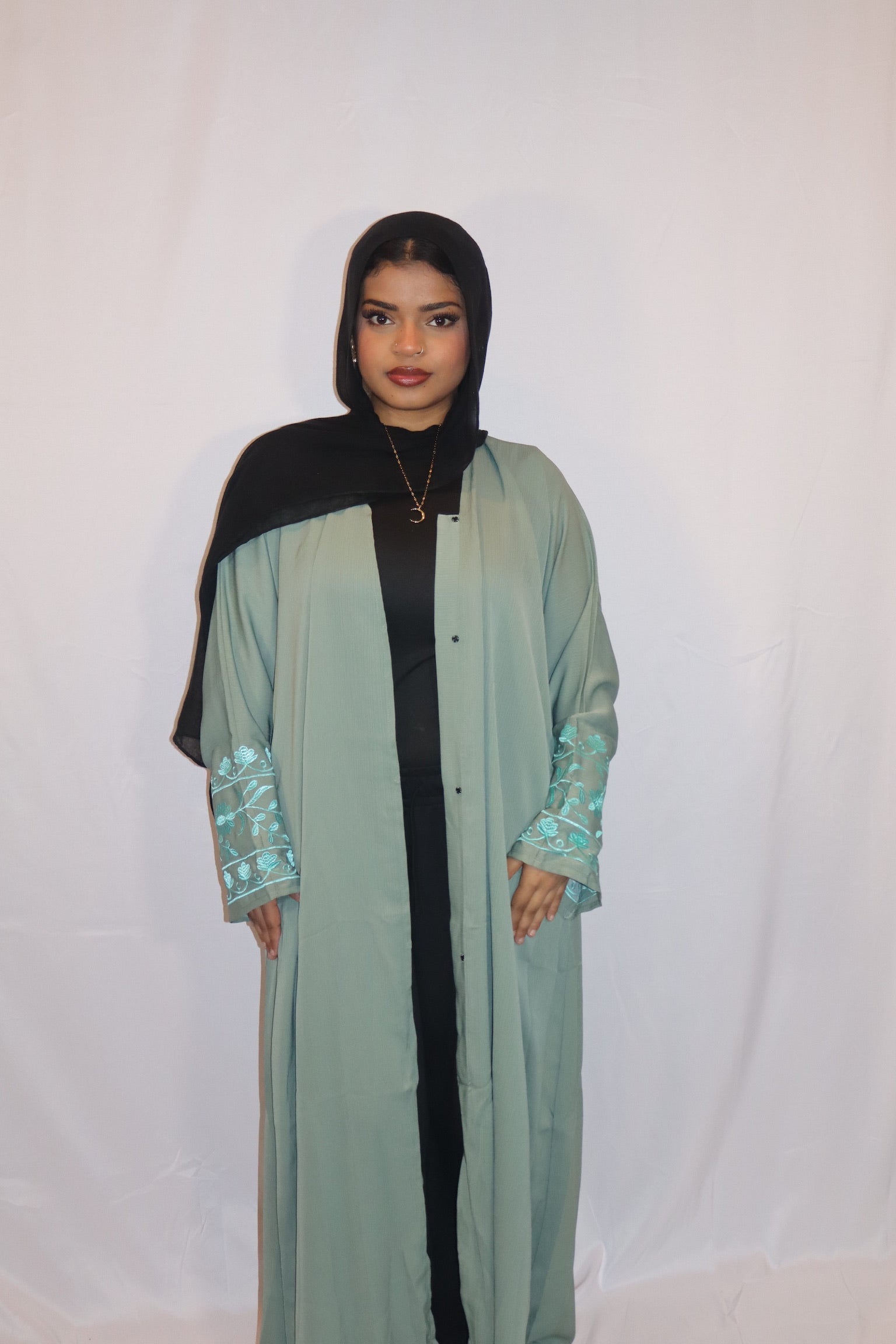 Mint Noor Abaya