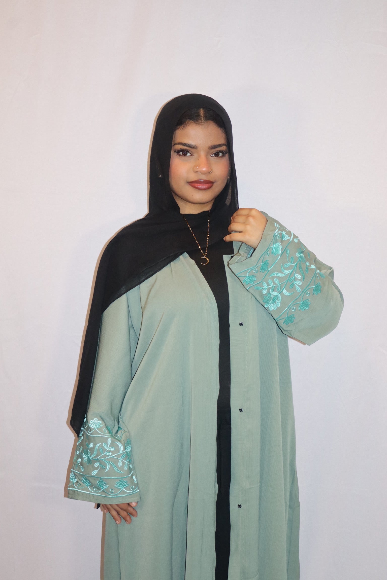 Mint Noor Abaya